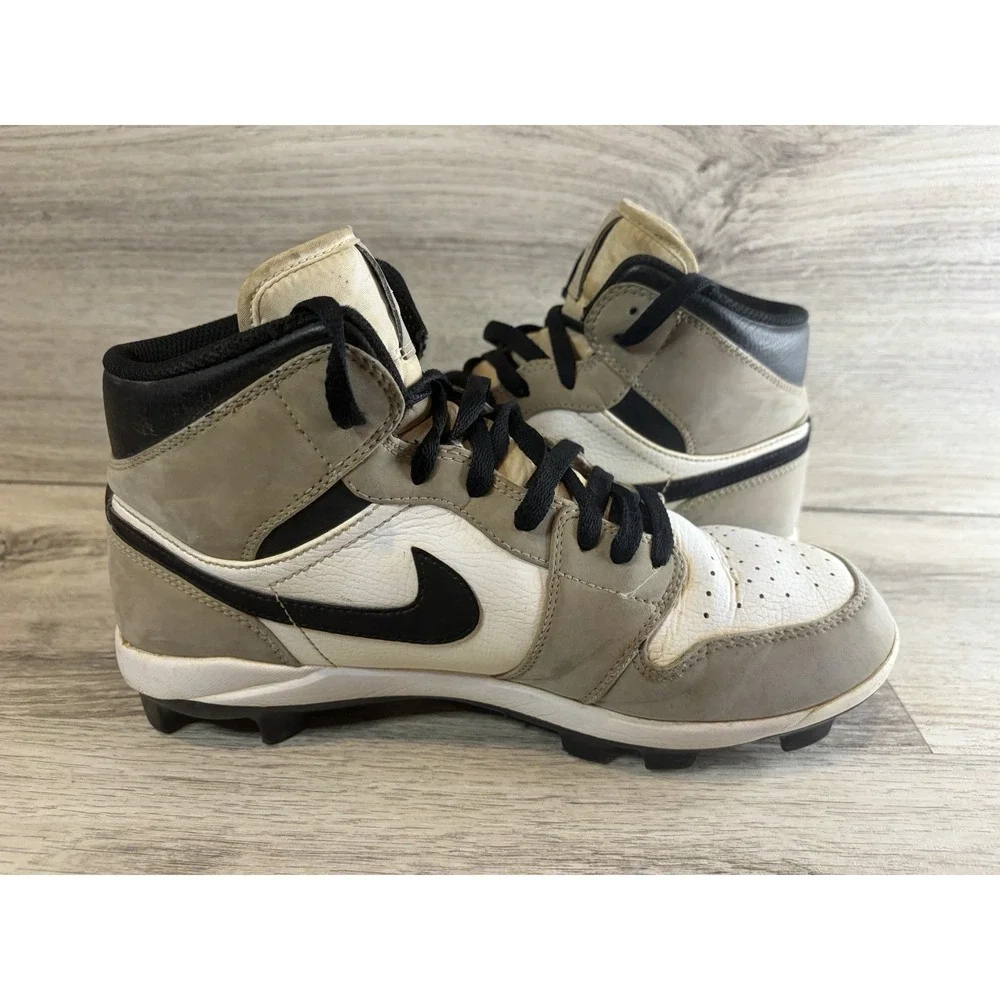 Nike Air Jordan 1 Mid MCS Cleats Men's Sneaker Size 8 Brown BlackAV5354-012